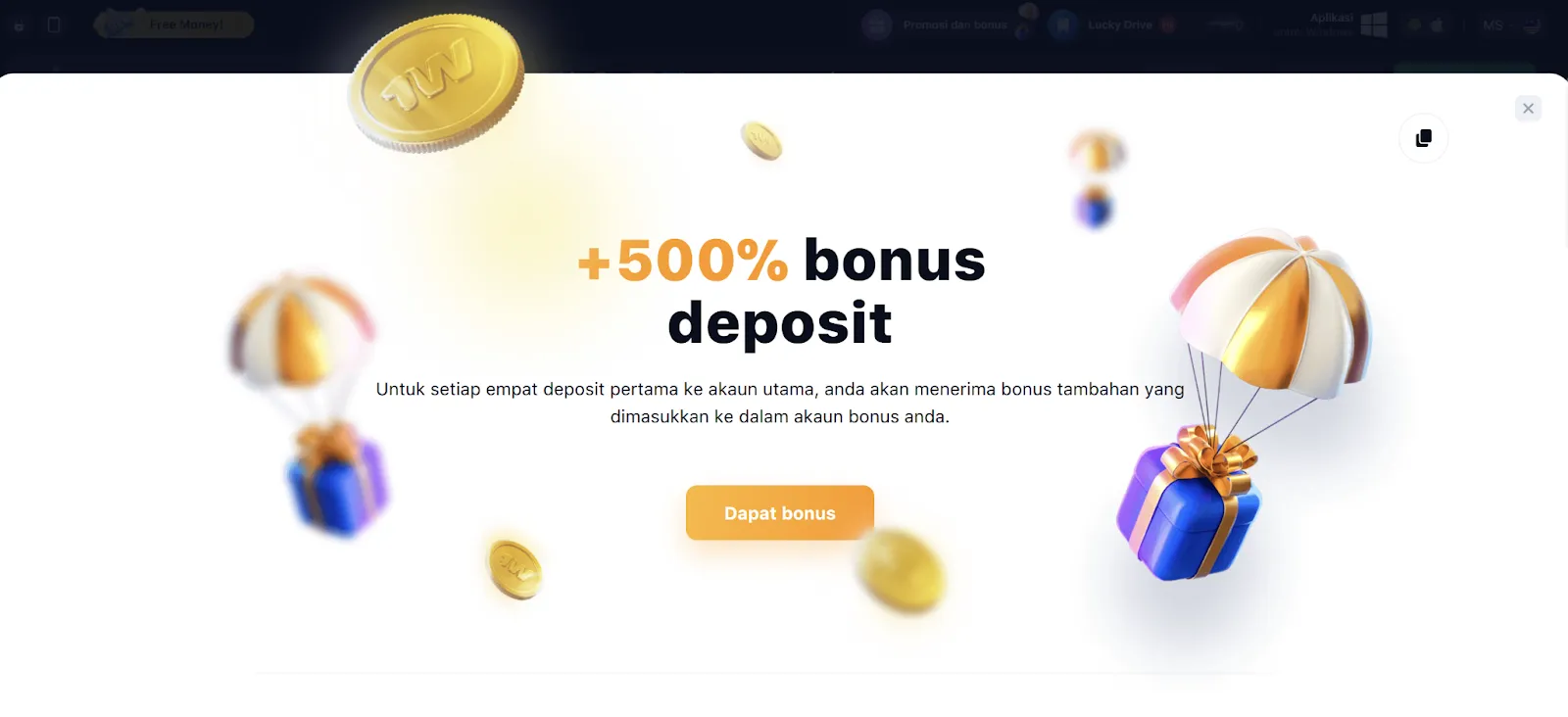 1win welcome bonus