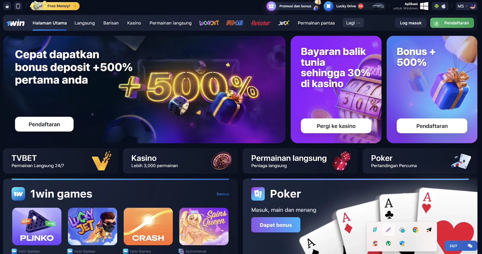 1win casino Malaysia